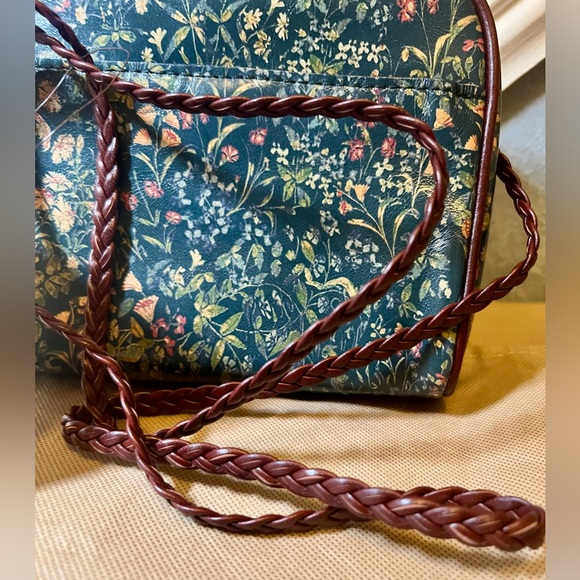 Patricia Nash Leather Malfi Tuscan Fields Crossbody with Braided Strap - Picture 2 of 6